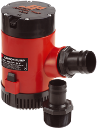 Johnson Pump L-serie Bilgepomp L4000  12V / 15 0A  252l/min  Slangaansluiting 1-1/2 ( Ø38mm ) & 2 (