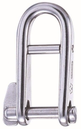 Sleutelsluiting met brug RVS 8 mm