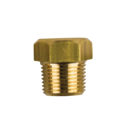 Brass Caterpillar brass plug th. 3/8'' GAS CONICO  for pencil anode