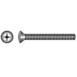 Metaalschroef, LK M5x40, Philipskruis