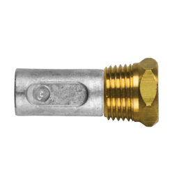 Zinc+Brass Ford pencil anode Ø 14 L.24 complete with brass plug th.1/2''GAS CONICO