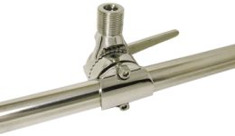 allpa RVS Verstelbare Antennevoet voor Railingmontage ( Ø20-25mm )  A=116mm  B=49mm  C=25mm  D=87mm