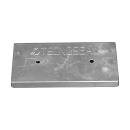Zinc Bolt-on anode for Hull 300x150x26 H.C.152,4