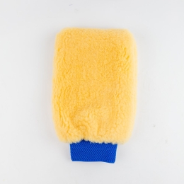 Washandschoen synthetisch lamswol
