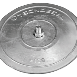 Rudder pair anodes Ø130mm with hardware