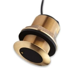 CPT-S Bronzen conische HIGH CHIRP transducer, ThruHull, >7°/<17° romphoek. Kabellengte 10mtr