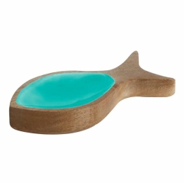 22225 - Cocoa Round Fish Small Acqua