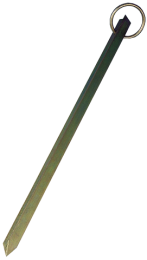 Verzinkt-Stalen Meerpen met ring  T-Profiel  L=500mm