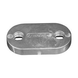 Zinc Oval plate for hull (Sea Ray)(7.87"x 4.3"x 1.18"H)