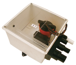 Johnson Pump Douche-afvoerset Multiport  12V / 3 4A  72l/min  Aansluiting In: 1x 3/4 - 1x 3/4 / 1 -