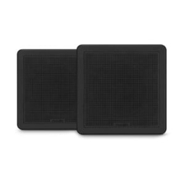Fusion® FM serie nautische luidsprekers, 6,5" 120-watt vierkante zwarte nautische luidspreker met ve