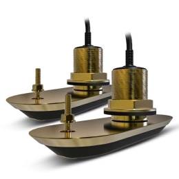 Pakket bestaande uit RV212 RealVision 3D bronzen thru-hull tranducers (stuur-en bakboord), (>6°/ <18