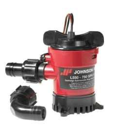 Johnson Pump L-serie Bilgepomp ( cartridge type ) L650  24V / 1 6A  61l/min  Opvoerhoogte max. 3 5m