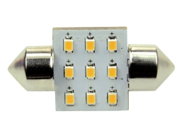 Ledlamp led9 festoon 10-30V 31mm 2700k