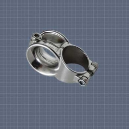 Scepter geleide oog enkel RVS voor 25 mm paal 20 mm lijn