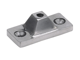 BUISKAPBESLAG RVS WANDPLAAT 22MM