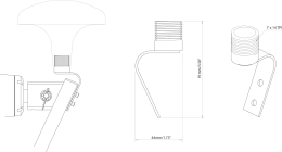 1.3m extension kit for LMB mounting pole (inc. joiner and fastening kit)