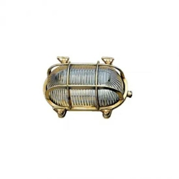 Bulkheadlamp 19,5cm, messing