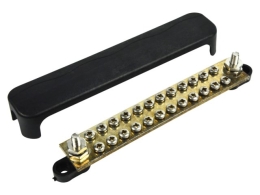 Busbar 24 terminals, 2 studs