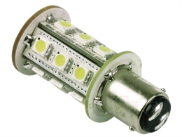 Båtsystem LED-lamp, wit BAY15D 8-30VDC 3000K