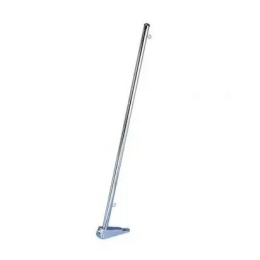 Vlaggenstok 35cm, chroom