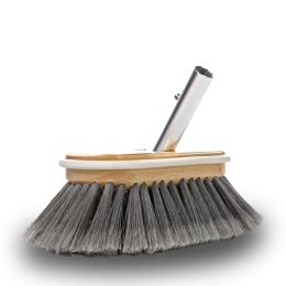 Borstel zacht 24 cm grijs