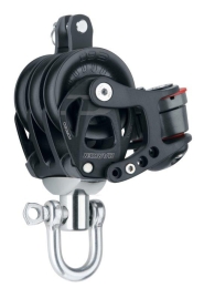 60mm Element 3-schijfsblok met hondsvot en klem