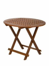 Klaptafel ovaal, blokrooster,