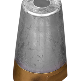 Zinc Radice conical prop nut (complete with Brass plug) shaft Ø 40mm