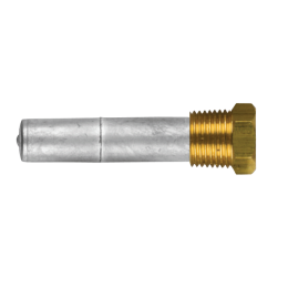 Zinc+Brass Cummins pencil anode Ø 16 L.50 complete with brass plug th.1/2''GAS CONICO