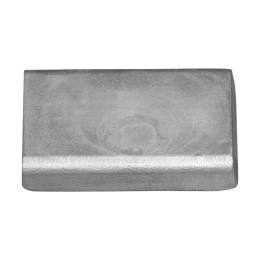 Zinc Solid plate without holes  130x80x30