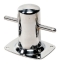 Rvs bolder, type 150 met voetplaat