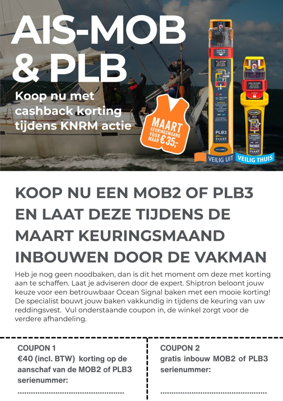 Flyer Cashback Shiptron voorkant